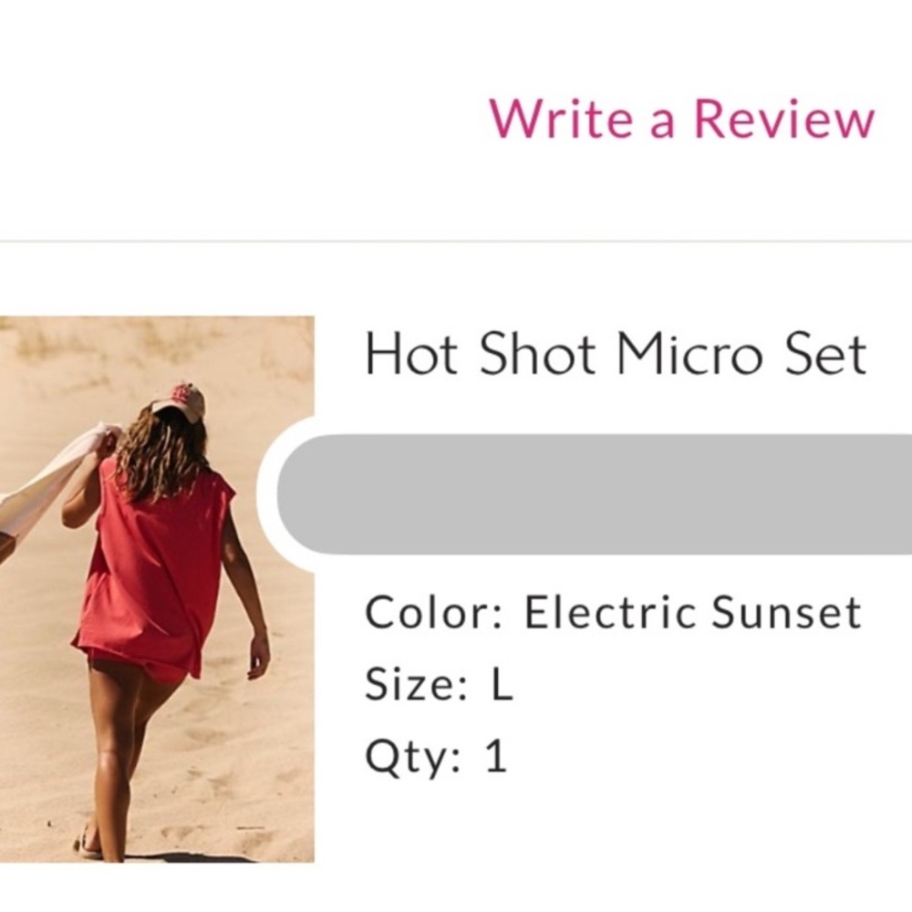 FP Movement by Free People Hot Shot Micro Set in Electric Sunset